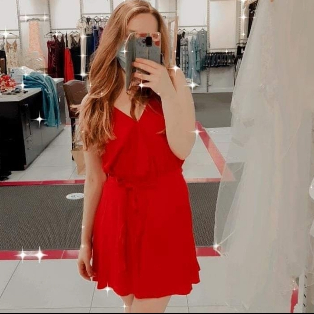 Little Red Wrap Dress